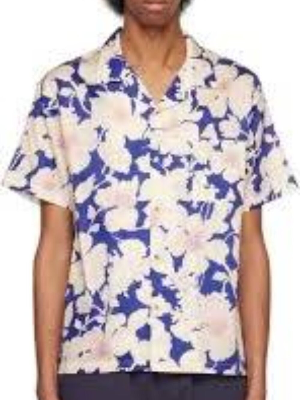 Double Rainbouu Blue Cloud Control Shirt Cotton twill short sleeve  Men  size XL